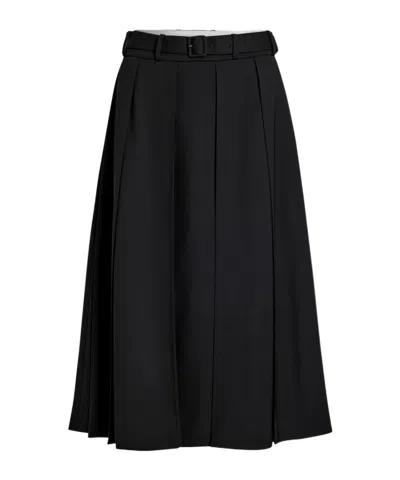 PATOU PLEATED MIDI SKIRT
