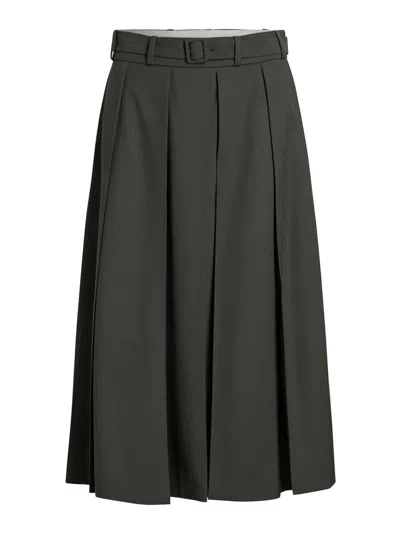 PATOU PLEATED MIDI SKIRT