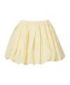 Patou Elasticated Bloomer Mini A-line Skirt In Yellow
