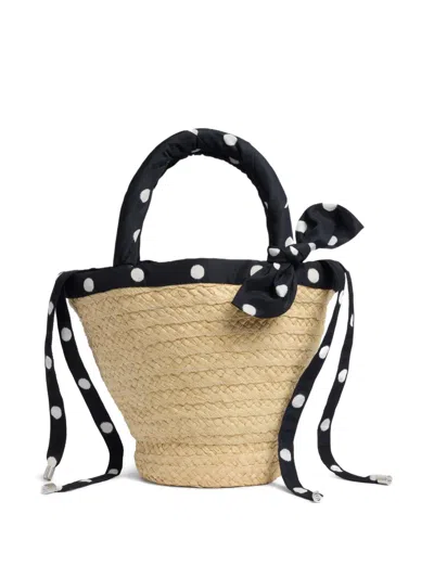 Patou Pm Couture Bucket Bag In Neutral