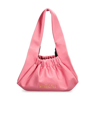 Patou Pm Hobo Satin Bag In Pink