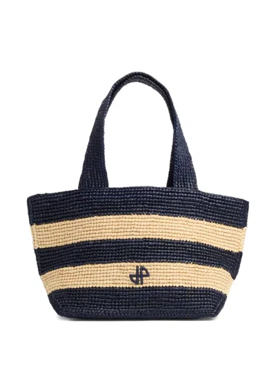 Patou Gestreifte Pm Trapeze Tote Bag In Multi