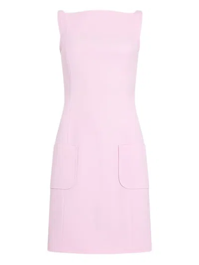 Patou Pocket Strap Mini Dress In Pink