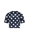 Patou Bow Detail Cropped Top With Polka Dots