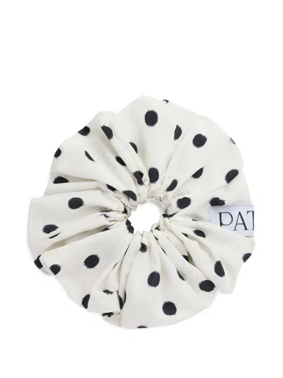 Patou Polka Dot Hair Accessory In White