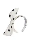 Patou Polka Dot-pattern Headband In White