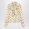 Patou Silk Blouse With Polka Dot Pattern And Bow