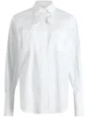 Patou Cotton Shirt With Maxi Pockets In White