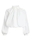 Patou Poplin Blouse In White