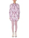 Patou Poplin Chemise Dress In Multicolour