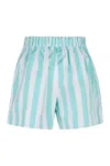 Shop Patou Printed Cotton Shorts In Multicolor