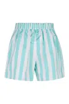 Patou Printed Cotton Shorts In Multicolor