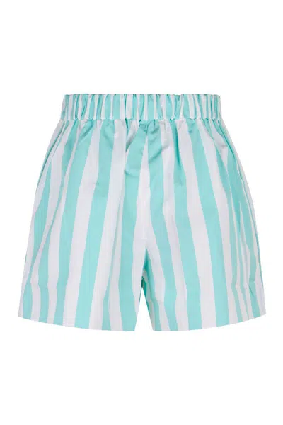 PATOU PATOU PRINTED COTTON SHORTS