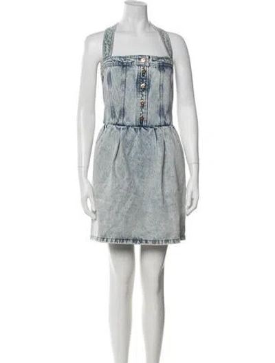 Pre-owned Patou Printed Mini Dress In White