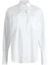 Patou Cotton Shirt With Maxi Pockets In White