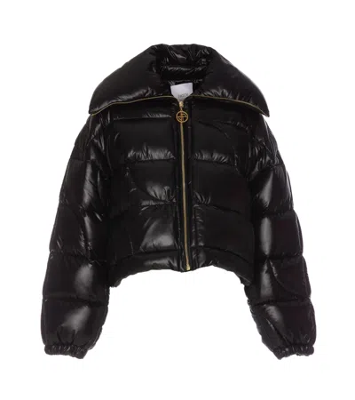 Patou Puffer Down Jacket In Nero