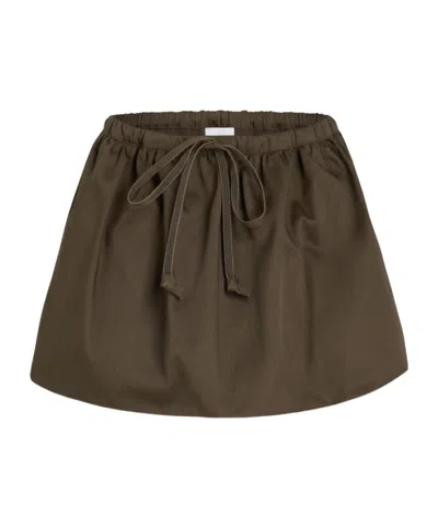 PATOU PUFFY GABARDINE MINI SKIRT