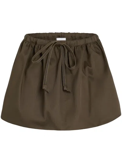 PATOU PUFFY GABARDINE MINI SKIRT
