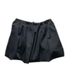 Patou Puffy Mini Skirt In Organic Cotton Gabardine In Blue