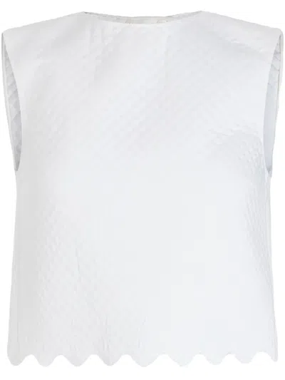 PATOU QUILTED CROP TOP