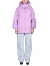 Patou Quilted Down Jacket In Purple
