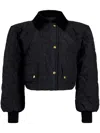 Patou Quilted Recycled-nylon Cropped Jacket In Schwarz