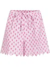 Patou Quilted Shorts In Pink
