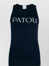 Patou Racerback Sleeveless Round Neck Top