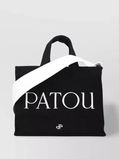 Patou Rectangular Tote Bag With Detachable Strap