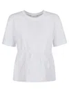 Patou Mixed Fabric Volume T-shirt