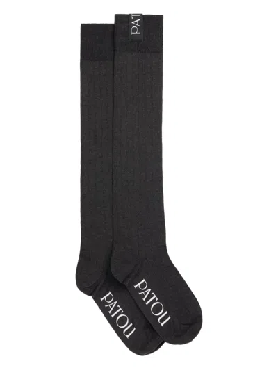 Patou Ribbed Knee-high Socks