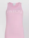 Patou Ribbed Sleeveless Scoop Neck Top