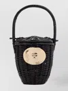 Patou Round Wicker Bucket Bag