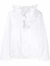 Patou Balloon Sleeves Blouse In White