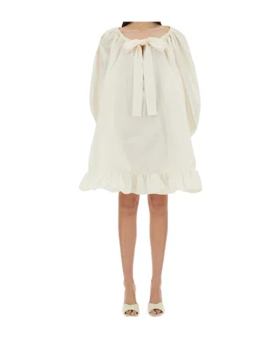 PATOU PATOU RUFFLED A-LINE DRESS