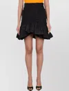 Patou High Waist Ruffled Mini Skirt