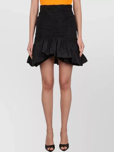 PATOU RUFFLED MINI SKIRT RUCHED HEM