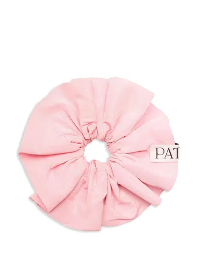 Patou Ruffled Scrunchie In Pink