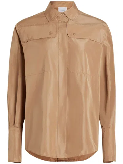 Patou Safari Shirt In Brown