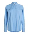 Patou Safari Shirt In Sky-blue
