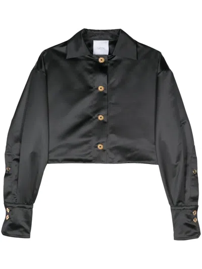PATOU SATIN CROPPED JACKET