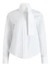 Patou Ascot Collar Blouse Clothing In White