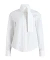 Patou Ascot Collar Blouse Clothing In White