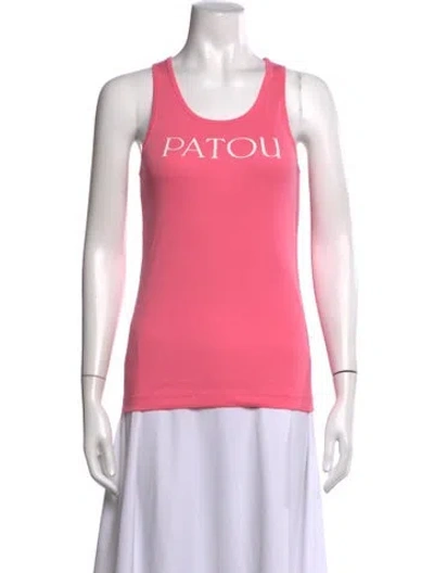 Pre-owned Patou Scoop Neck Sleeveless Top W/ Tags In Pink