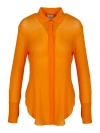 Patou Semi-transparent Shirt In Orange