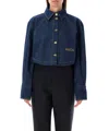 Patou Organic-cotton Denim Cropped Shirt