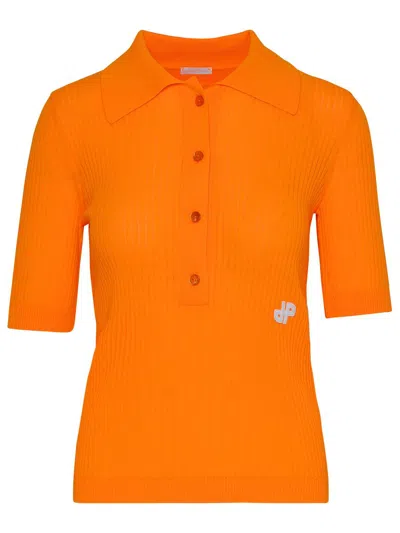 Patou Shirt Polo. In Orange