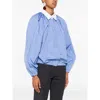 Patou Stripe-pattern Blouse In Blue