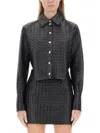 Patou Quilted Cropped Bomber Jacket In Black