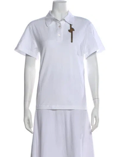 Pre-owned Patou Short Sleeve Polo In Neutral